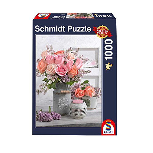 Preisvergleich Produktbild Schmidt Spiele Puzzle 58314 - Landhausstil und Rosen, 1.000 Teile Puzzle
