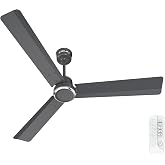 Bajaj Classico Sleek Plus 5S 1200MM (48”) BLDC Ceiling Fan with Remote | BEE 5 Star Rated Energy Efficient | Power Saving | Sleek Compact Design | Hig