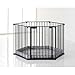BabyDan BabyDen Play Pen Black with Grey Play Mat