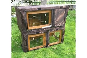 Bunny Business Coniglio Hutch Copre Oltre 20 Tipi di Coniglietti Coniglietti Copertura per Coniglio (BB-36-DDD), Marrone