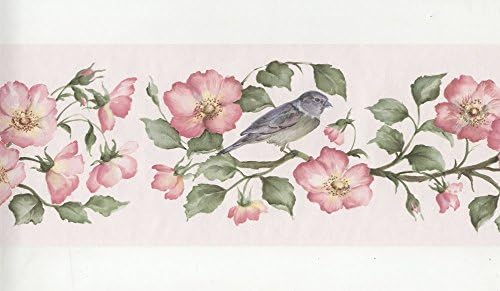 Flowers and Birds - 253b59160 - Wallpaper Border