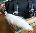Price comparison product image 3 FOR 2! White 18cm Long Soft & Fluffy FAUX Fur Tail Designer Quality Fake Artificial Vegan ECO Fur Keyring For Bag Keys Manga Anime Kawaii Car Charm Cute Animal Lucky Unique Gift Chain Monster Celebrity Furry Friends Keychain Bike Finder Fob pendant Soft Fluffy Pendant Kardashian Gold Clasp Accessory (White)
