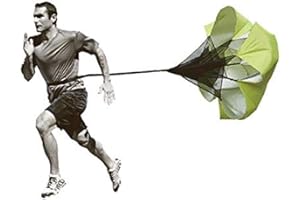 Longsing Paracadute di Resistenza Allenamento Calcio Resistenza Paracadute per Il Fitness per Migliorare velocità, Resistenza, Forza e Accelerazione(Verde)