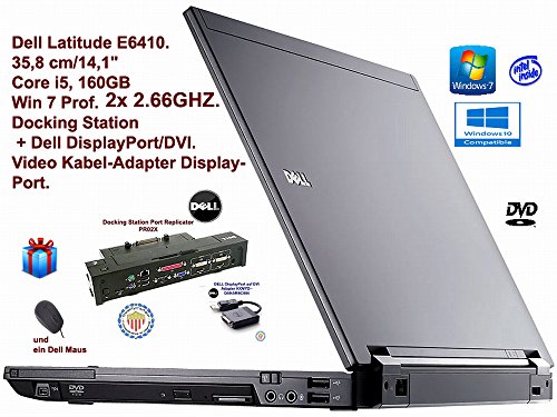 Dell Latitude E6410 14,1 Zoll Notebook (Core i5 2.66GHz, 4GB RAM, 160GB HDD, DVD-ROM, WLAN Win 7) Dell Latitude E6410 14,1 Zoll Notebook (Core i5 2.66GHz, 4GB RAM, 160GB HDD, DVD-ROM, WLAN Win 7)
