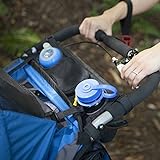 Worsendy Kinderwagen Organizer Kinderwagen Zubehör Universal schwarz Baby Wickeltasche Kinderwagen Buggy Becherhalter passend für die meisten Kinderwagen - 2