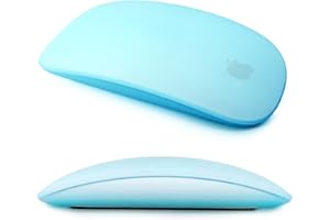 IRAINSUN Coque en silicone ultra fine pour Apple Magic Mouse 1 & 2 - Anti-chute et anti-poussière - Bleu