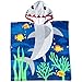 Produktbild Kinder Poncho Handtuch für Bad Strand Schwimmen Kapuzenhandtuch, Kuschelig Weicher Badeponcho Soft Cartoon Bademantel Schnell Trocknende Handtuch mit Kapuze für Mädchen
