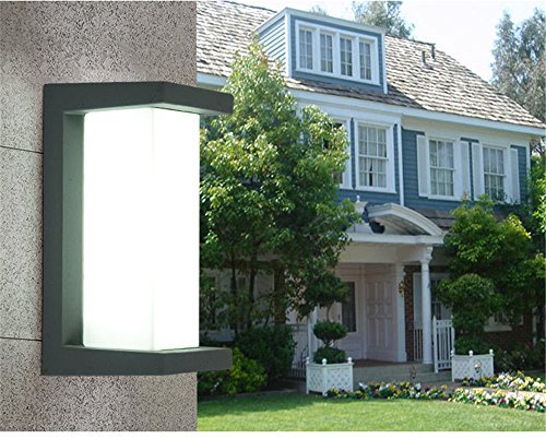 Preisvergleich Produktbild Ysddian Minimalistische Outdoor Wandleuchte wasserdichte Outdoor Courtyard Villa Wandleuchte für Außenwand Leuchten / 26 x 12,5 x 12,5 cm Led