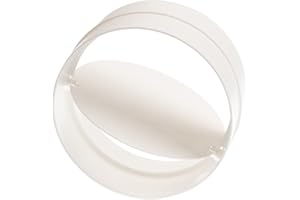 STEINBERG14 Blanco Ø 125mm Conector Plástico para Sistemas de Ventilacióncon con Válvula de Reflujo, Conexión para Tubos de Conductos de Aire