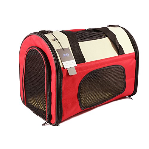 Ada-Home-Foldable-Pet-Carrier-for-Cats-Dogs-Two-Tone