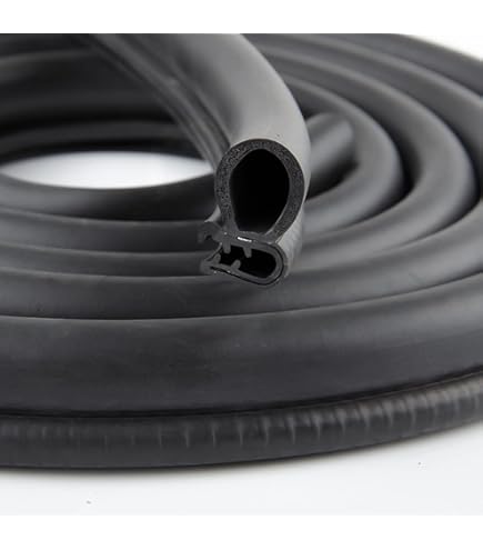 Automotive Door Weather Stripping 50Ft/15.24M Car Door Rubber Edge Trim Seal Strip Gasket With Side Bulb For Car Bus Camper Boat RV Truck Doors - View #7