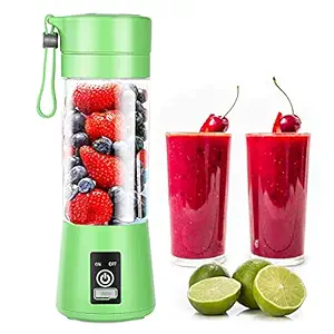 Ritmo Advance Blender Grinder Mixer, Portable Electric USB Juice Maker 6 Blades Rechargeable Bottle (Multi color), Multicolor (Juicer bottle)