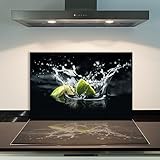  CTC-Trade  Herdabdeckplatten 80x52cm Ceranfeld Abdeckung Glas Spritzschutz Abdeckplatte Glasplatte Herd Ceranfeldabdeckung Grün Schwarz Obst
