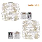 Waterpoof: aísle el cable de cobre y los LED completamente sellados, la parte del cable de cobre es resistente al agua, los increíbles efectos de iluminación se pueden lograr perfectamente. Aviso: la caja de la batería tambié n es resistente al agua, pero no puede dejarla en el agua.