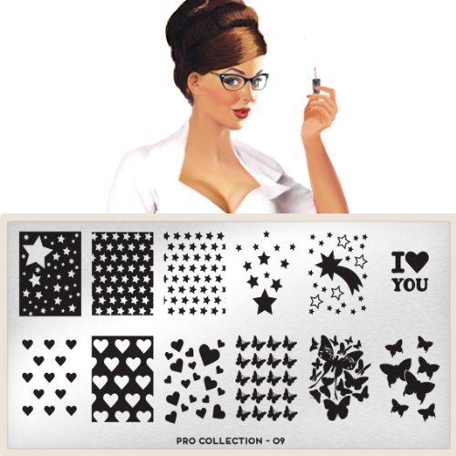 MoYou-London Nail Art Image Plate Pro XL Collection - 09
