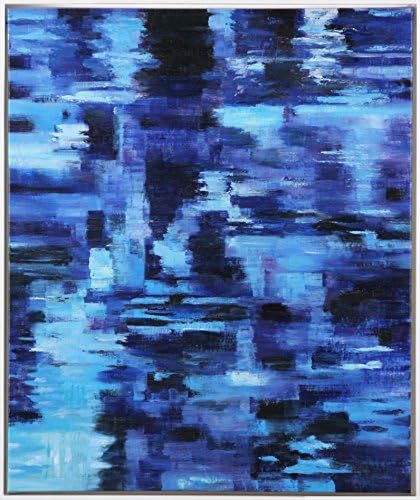 Blu Grotto Abstraction #01 - Abstract Original Oil painting on canvas