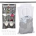 Produktbild OTraki Badorgainzer Aufbewahrung Hängend mit 7 Taschen Mesh Shower Caddy Quick Dry Wäschebeutel Schmutzwäsche zum Aufhängen an Duschvorhangstange/Gardinenhaken/Tür für Bad Organizer, Platzsparend