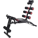 TechFit Panca Multifunzione Multi Crunch Total Trainer - Rivoluzionario 6 in 1 Panca Addominali, Ideale per tonificare ed ese