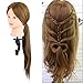 Hotrose Salon Hairdressing 26 inch 30% Long Real Human Hair Student Practice Mannequin Training Head with Clamp (26 inch, #2)