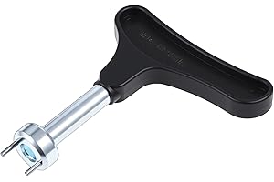 Thinp Golf Shoe Spike Wrench, Professional Spike Shoes Replacement Tool Stainless Steel Golf Spikes Removal Tool Universal Sturdy Shoe Spikes Cleat Wrench Remover for Shoes (Black)