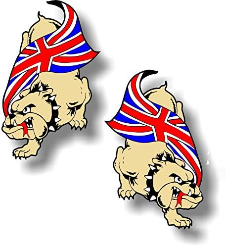 Graphic Effects Vinyl sticker/decal Extra small 50mm Bulldog union jack - pair