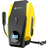 Portronics Vayu Lite Portable Tyre Inflator for Car, Bike, Cycle with 150 PSI Pressure, Digital Display, Auto Shut-Off, LED L