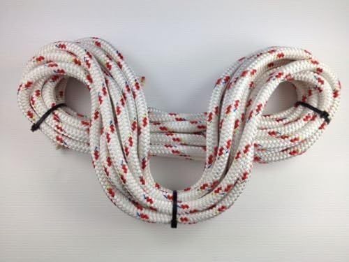 Marine Braid On Braid Red Fleck Rope 19m x 6mm