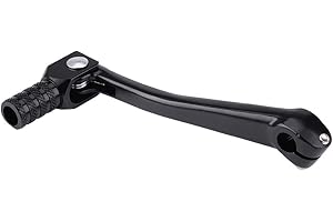 YOSOO HEALTH GEAR Motorcycle Gear Shift Lever, CNC Aluminum Folding Gear Lever Shifter for 4 Stroke Dirt Bikes, ATV Motocross Parts (Black)