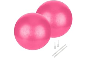 GOONIDY Palla Pilates Piccola, 25 cm Fitball Softball da Fitness, Soft Fit Ball Pallone Palloni Attrezzi per Yoga Ginnastica Fisioterapia Ritmica Gravidanza Casa Bambina (Formazione Base & Migliora Saldo)