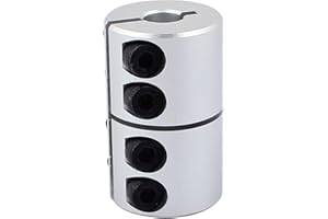 TA-VIGOR Shaft Coupling 8mm to 8mm, Flexible Coupling D25mm x L40mm, Stepper Motor Coupler Aluminum Alloy Joint Connector for 3D Printer CNC Machine DIY Encoder