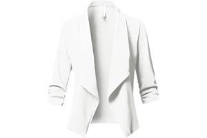 SHZFGUI Casual Jackets for Women UK Work Office Jackets Long Sleeve Open Front Jacket (M-XXXXXL)