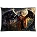 supernatural Black Angel Decorative Pillowcase Pillow Sham Queen Size Pillow Cushion Case Cover Two Sides Printed 16x24 Inches