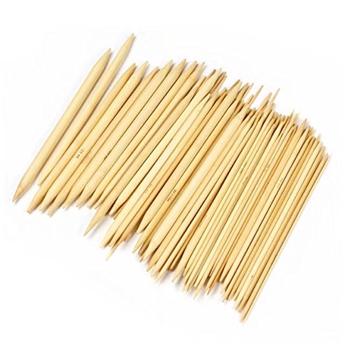 Celine lin 11 sizes(55picks) 5.2inch"(13CM) Double Pointed Bamboo Knitting Needle DIY Craft Yarn Knit US 0-8(2mm-5mm)