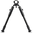 FOCUHUNTER Bipod Tactical Barrel Mount Bipod 8-10 Inches - Swivel Stud Extendable Spring Tension Adjustable for Air Rifle
