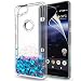Produktbild Google Pixel 2 Hülle,Pixel 2 Hülle Glitzer,LeYi Neu Orignial Stilgut Mädchen Flüssig Treibsand Clear Transparent TPU Silikon Bumper Smartphone Handycover Handyhüllen Schutzhülle mit Schutzfolie für Google Pixel 2 Case Cover Handy Hüllen ZX Blau