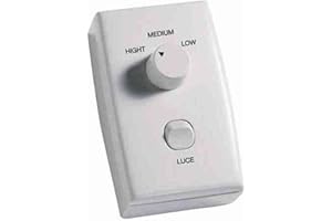 CFG 1808 KIT A MURO PARETE UNIVERSALE LUCE VELOCITA' VENTILATORE SOFFITTO CFG EV035