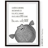 ABOUKI lustiger Kunstdruck - ungerahmt -