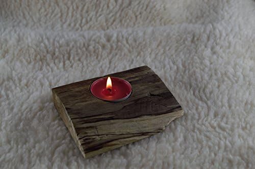 Handmade unique home decor natural rustic driftwood tea light candle holder mather's day gift
