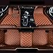 Produktbild 8X-SPEED Auto-Fußmatten Leder Bodenmatte für B MW 7 Series G11 G12 F01 F02 740i 740Li 745li 750i 750li 760i 2004-2008,Volldeckung wasserdichte Anti Rutsch Anti-Kratz Braun Automatten