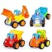 YIXIN Engineer Trucks Tractor Mixer Dumper Car Children Boys Instructive Toy Set of 4