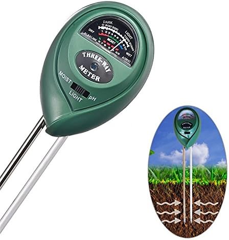 NEITU® 3 in 1 Soil Tester Moisture Meter, Light /PH acidity Tester ,digital ground measuring device Great For Garden, Farm, Lawn, Indoor & Outdoor (No Battery needed)
