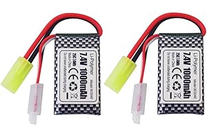 ZYGY 2PCS 7.4V 1000mAh Conexión ODAMIYA Batería de polímero de Litio Adecuado para 9300 9310 9305E 9304E 9303E 9302E 9301 9201E RC Car Remote Control Remoto Drone Battery