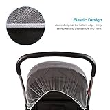 Yosoo Multifunktionale Universal 150*120cm Baby Cart Voll Abdeckung Moskitonetz Baby Moskitonetz Reise Insekt Geflechte Mosquito Insekt Biene Net Passend für die Meisten Kinderwagen, Elastischen Design Weiß - 3