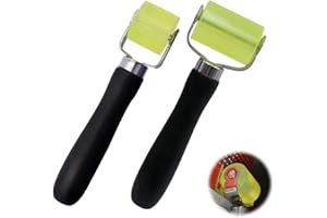 FENGQ Rolka dociskowa, 2 sztuki, rolka dociskowa, rolka dociskowa, rolka ręczna, do oklejania krawędzi i spawania plandek PCW (duża + mała)