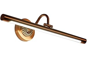 ‎YIKEGE LICHT 10W Modern LED Metall Spiegelleuchte Spiegellampe Wandleuchte Badezimmer Make Up Spiegel Licht Wasserdicht Beleuchtung Antibeschlag Wandlampe für Badzimmer Arbeitszimmer, Warmes Licht