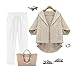 YQ04 Leisure Coat Top 2015 Autumn The New Loose Bat sleeve Cardigan Shawl (S, BEIGE)