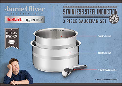 Tefal L95693 Ingenio Jamie Oliver Casserole Inox