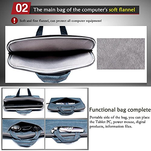 Pawaca 11 6 Zoll D  nner Laptop-H  lle-Kasten mit Handgriff  Nylon Sto  fest Sch  tzender Aktenkoffer Beutel Laptop Tasche und Aufbewahrungsbeutel f  