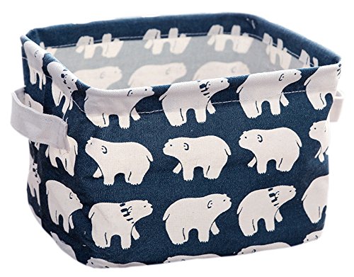 Caja de almacenamiento de escritorio Beauty Top Picks de lino para joyas, cosméticos, funda organizadora para artículos de papelería