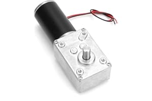CYTGOUPER Reversibler Schneckengetriebemotor 24V, 8mm Welle Hohe Torsion Geräuscharm Getriebemotors, Getriebemotor für vielseitige Anwendungen Vorhangmaschinen Smart Devices (20RPM)